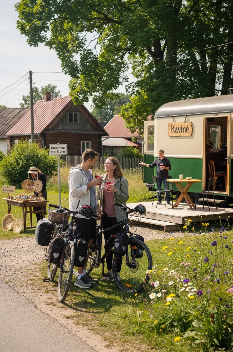 Karte ar koordinētām vilcienu un autobusu satiksmes līnijām, uzsverot ērtas pārsēšanās iespējas.